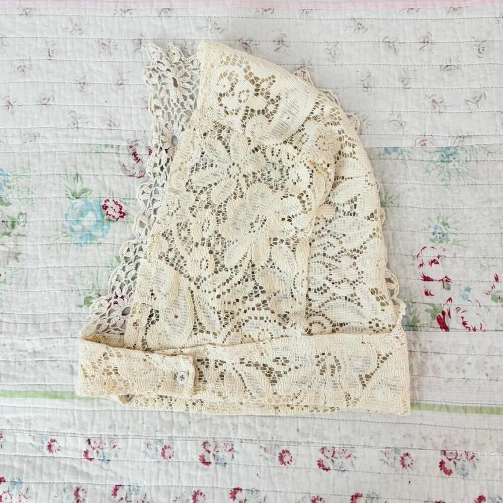 One of a kind handmade crochet lace balaclava